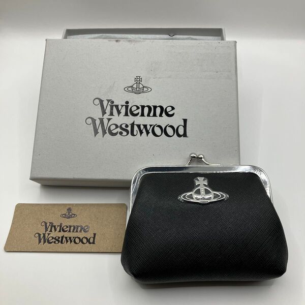 Vivienne Westwood がま口財布 ヴィヴィアン ウエストウッド コインケース 黒/ブラック