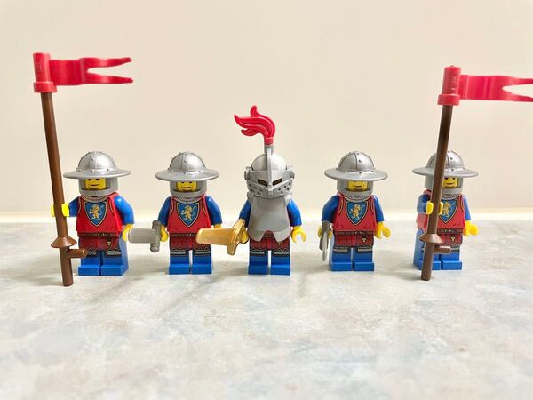 レゴミニフィグ キングダム騎士 兵士 5体セット 武器付き LEGO社正規品