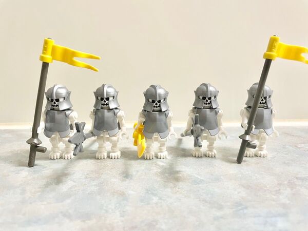 レゴミニフィグ ガイコツ騎士 5体セット 武器付き LEGO社正規品