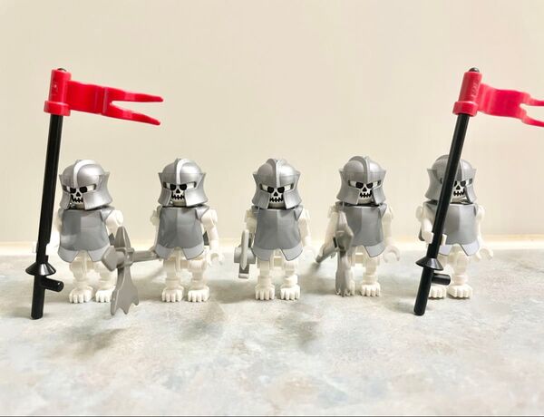 レゴミニフィグ ガイコツ騎士 5体セット 武器付き LEGO社正規品