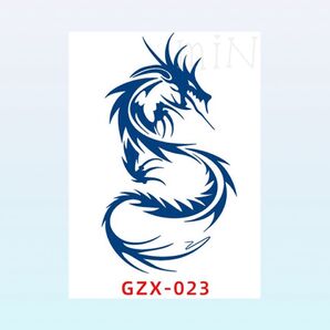 ジャグアタトゥーシール*GZX-023 龍 ドラゴン トライバル