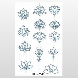 【新作】ジャグアタトゥーシール*HC-258 ハス 蓮