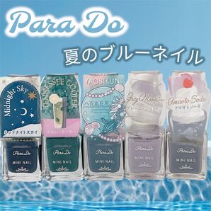 【匿名配送】Para Do ミニネイル 夏の5色セット★レアカラー 八百比丘尼 YAOBIKUNI グレームーンストーン
