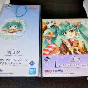 初音ミク 一番くじ 雪ミク SNOW MIKU Third Season K賞アクリルチャーム L賞ミニ色紙