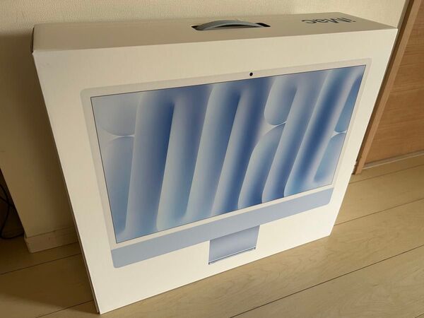 ●美品●使用僅か● Apple iMac M4 ブルー 256GB USB2ポート 標準モデル モニタカバー付き