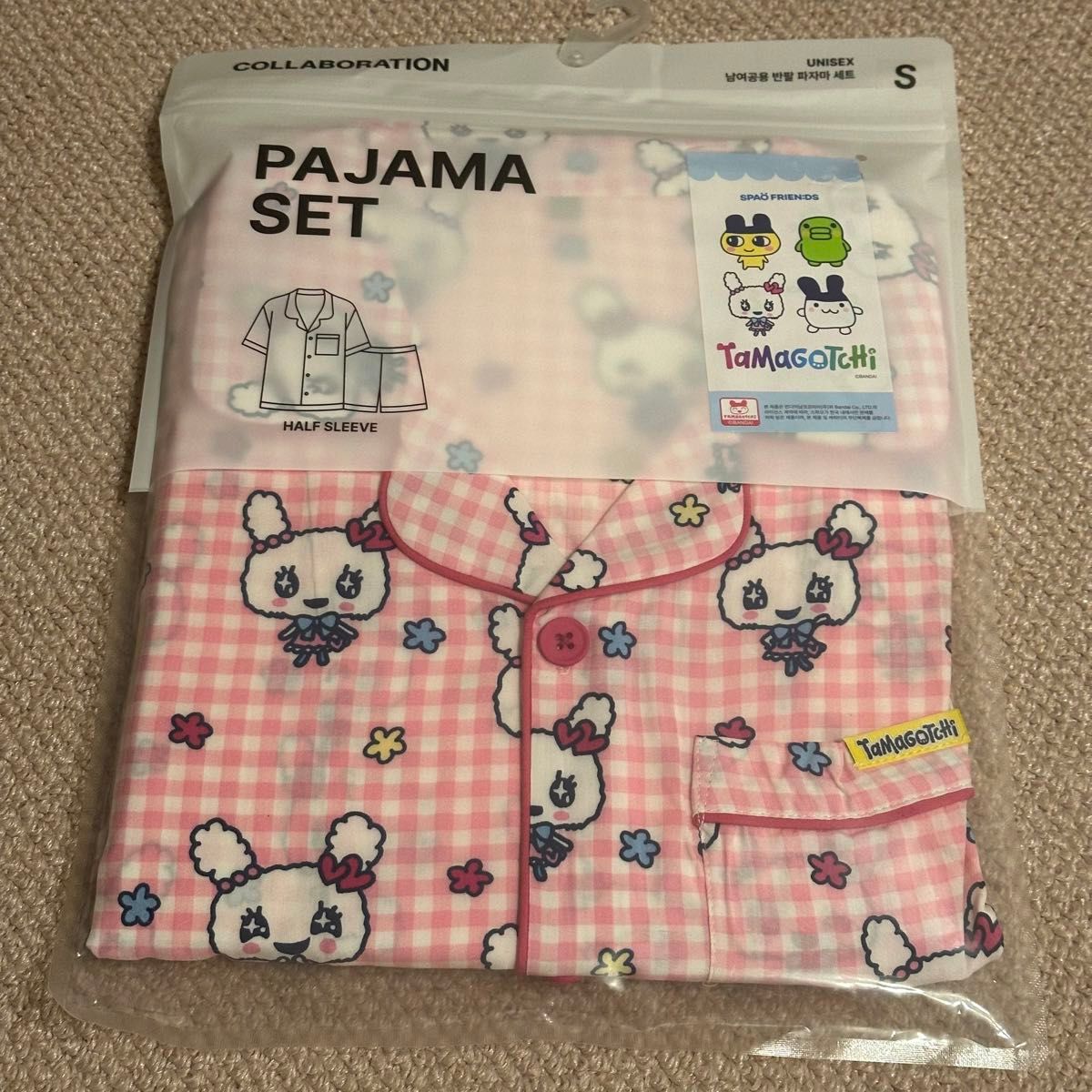 【韓国限定/新品未開封】Tamagotchi パジャマ みみっち spao 韓国限定/新品未開封】Tamagotchi パジャマ みみっち spao