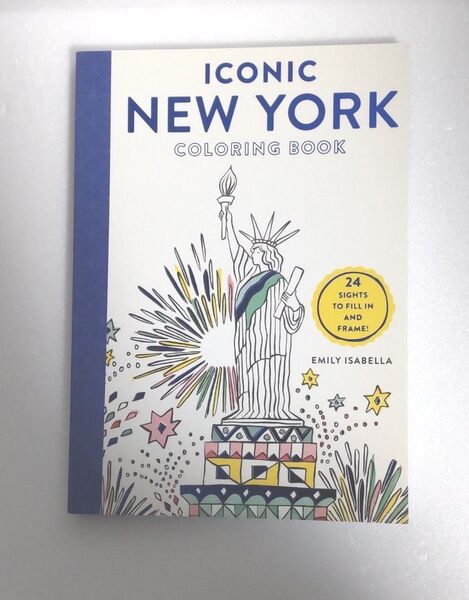 大人の塗り絵 Iconic New York Coloring Book ニューヨーク 塗り絵 24枚