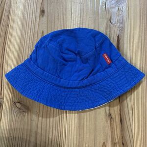 o price cut middle free shipping * for children Kids reversible hat hat blue 52cm about?