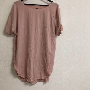 新品未使用タグ付き ティシャツ Tシャツ ベビーピンク S ユニクロ UNIQLO