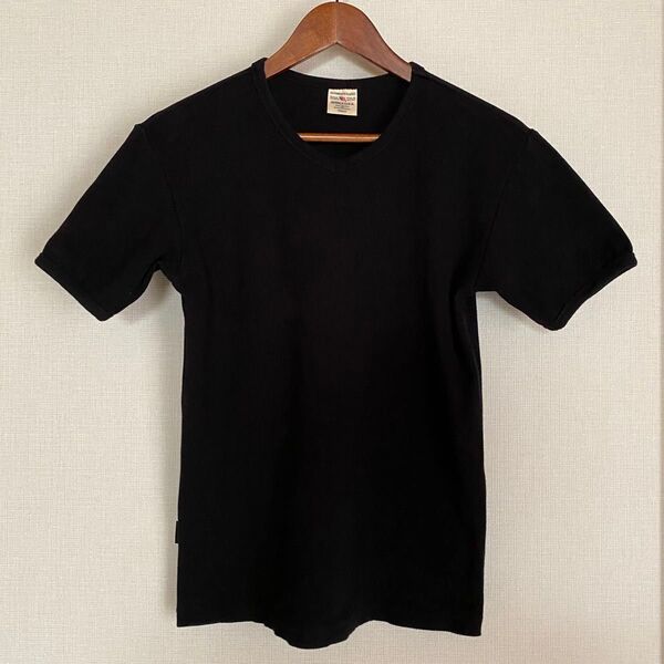 AVIREX アヴィレックス USA Vネック 半袖 Tシャツ【S】ブラック