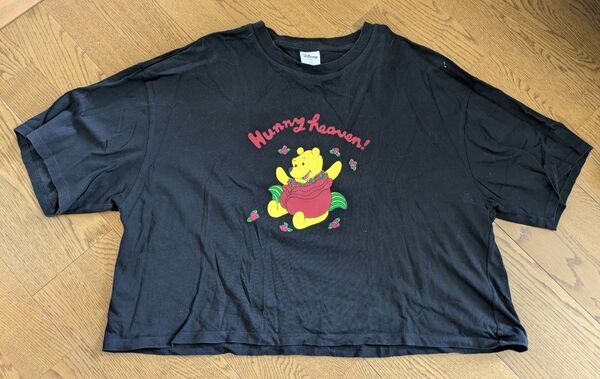 GU ディズニー プーさん Tシャツ ブラック XL