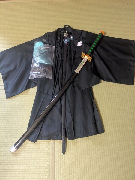 子供用 140cm 鬼滅の刃 時透無一郎 コスプレ セット