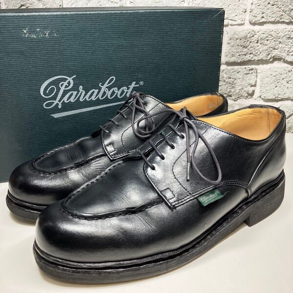【美品】PARABOOT パラブーツ シャンボード レザー 黒 サイズ6.5 Uチップ