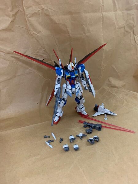 組立済ガンプラジャンク RGフォースインパルスガンダム チタニウムフィニッシュ