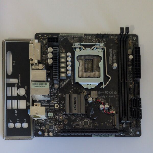 Asrock マザーボード B360M-ITX LGA1151 ioパネル付