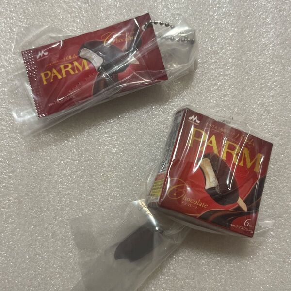 森永乳業 アイスミニチュアコレクション4 PARM2点セット ガチャ カプセルトイ キーホルダー