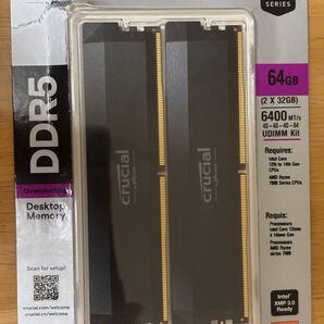 Crucial DDR5 64GB 32G×2 6400MT/s メモリ