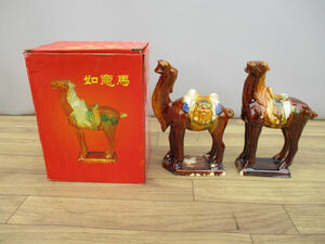 *.. Tang три .* China изобразительное искусство . смысл лошадь керамика украшение интерьер размер высота примерно 16cm ширина примерно 11cm! h-110703