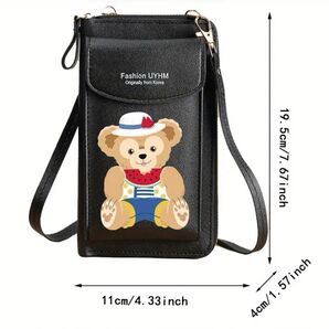 スマホショルダー 財布 ディズニー Disney ダッフィー 値下げ不可 お財布ショルダーバッグ クーポンご利用ください