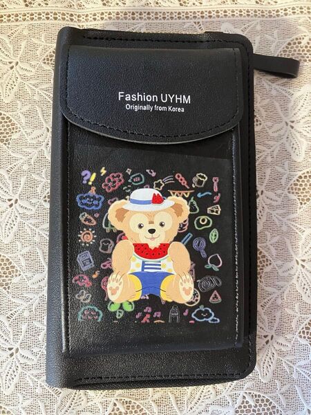 スマホショルダー 財布 ディズニー Disney ダッフィー 値下げ不可 お財布ショルダーバッグ クーポンご利用ください