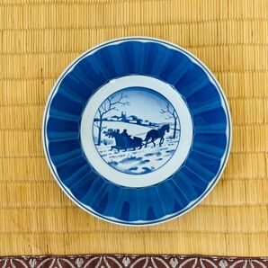 Royal Copenhagen ファイアンス冬の風景皿1993