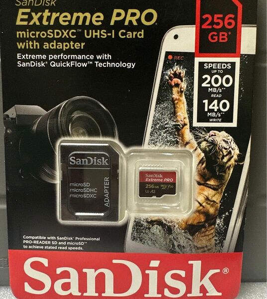 SanDisk Extreme PRO microSDXC UHS-Iカード 256GB