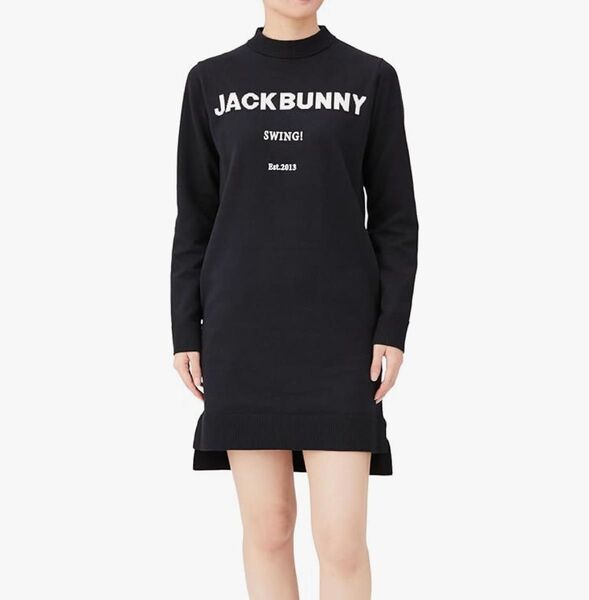 新品Jack BunnyジャックバニーPEARLYGATES パーリーゲイツレディース長袖モックネックニットアンサンブルワンピース