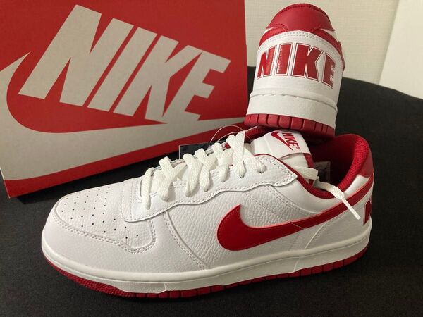 新品28cmNIKE ナイキ ビッグ LOWメンズスニーカーホワイトレッド白赤AF1エアフォース1 好きに