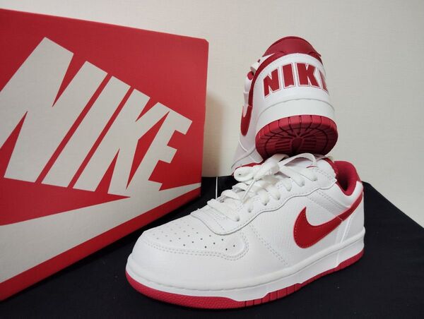 新品25cmNIKE ナイキ ビッグ LOWメンズスニーカーホワイトレッド白赤AF1エアフォース1 好きに