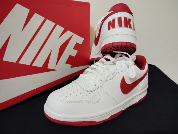 新品26cmNIKE ナイキ ビッグ LOWメンズスニーカーホワイトレッド白赤AF1エアフォース1 好きに