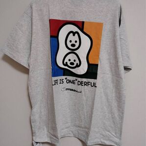 新品matsui×FREAK'S STORE/マツイ×フリークスストア 別注「もにゅもにゅ」Mクルーネック半袖Tシャツ犬グレー
