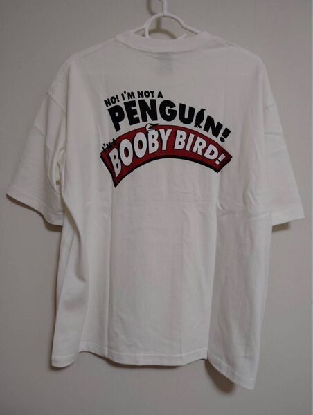 新品チャムスCHUMS半袖TシャツアイムアブービーバードTシャツバックプリントホワイト白オーバーサイズビッグシルエットM