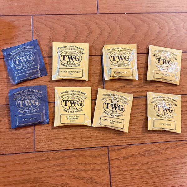 TWG 紅茶 ティーバッグ 8個セット シンガポール TEA アールグレイ ENGLISH BREAKFAST
