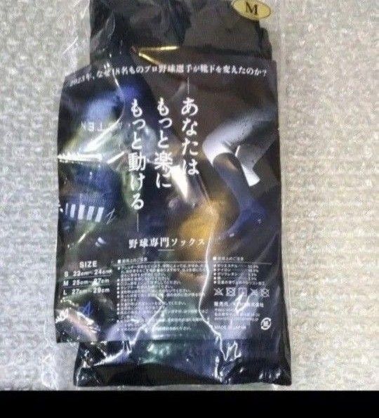 アステン ASTEN 野球専用5本指ソックス M(25cm~27cm) 黒