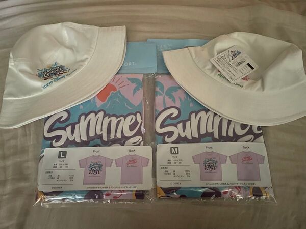 【新品】東京ディズニーリゾート ミセスコラボTシャツM,Lサイズ&バケットハット 4点セット