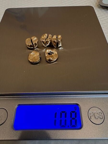 金歯 18K 24K 撤去冠 歯科金属スクラップ10.8g