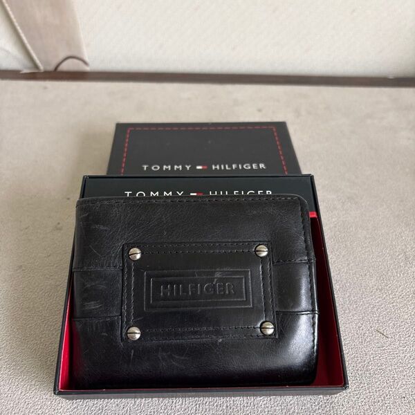 TOMMY HILFIGER 小銭入れ 二つ折り財布 財布 ウォレット レザー 札入れ