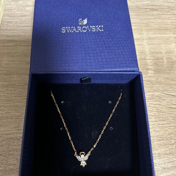 スワロフスキー ネックレス SWAROVSKI 5498966 エンジェル クリスタル ペンダント ローズゴールド クリア