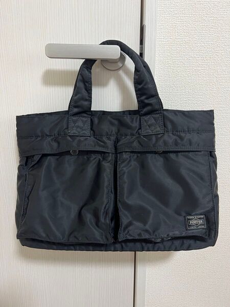 PORTER TANKER ポーター タンカー トートバッグ ハンドバッグ シルバー ブラック 吉田カバン トート ナイロン