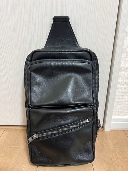 LUGGAGE LABEL ラゲッジレーベル ELEMENT エレメント スリング ショルダーバッグ ブラック レザー ショルダー