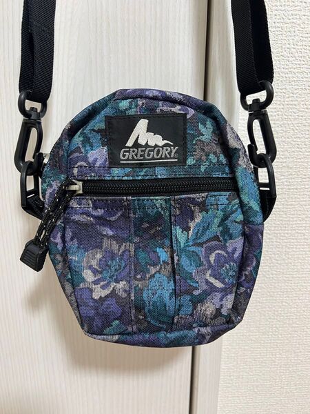 グレゴリー GREGORY ポーチ 旧ロゴ 旧タグ クイックポケット S ショルダー USA製 サコッシュ タペストリー 花柄