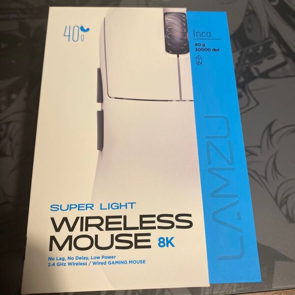 LAMZU Inca ワイヤレスゲーミングマウス 40g 軽量 8K