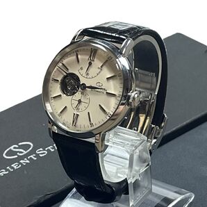ORIENT STAR 時計 自動巻き Classic クラシック レザー オリエント スター ウォッチ スケルトン 稼動品