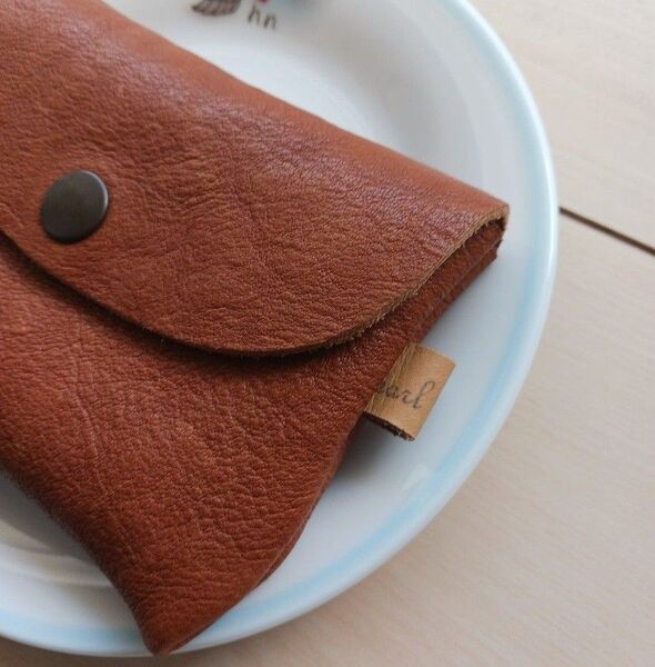 ★ハンドメイドふかふかレザー★カードケース★コインケース★ミニ財布★小物入れにも