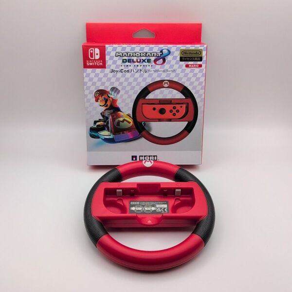 美品 Switch マリオカート8デラックス Joy-Con ハンドル マリオ