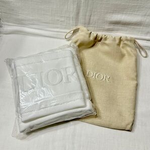 Christian Dior ディオール ノベルティ タオル2枚セット 巾着袋 新品未使用♪
