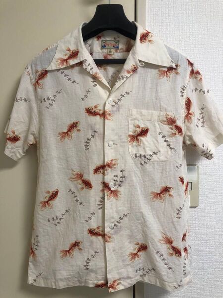 Dry Bones ドライボーンズ アロハシャツ 半袖シャツ 金魚 XS