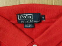 ★　 POLO　RALPH LAUREN　ポロシャツ　未使用品　レッド　M　アメリカ製　デッドストック_画像10