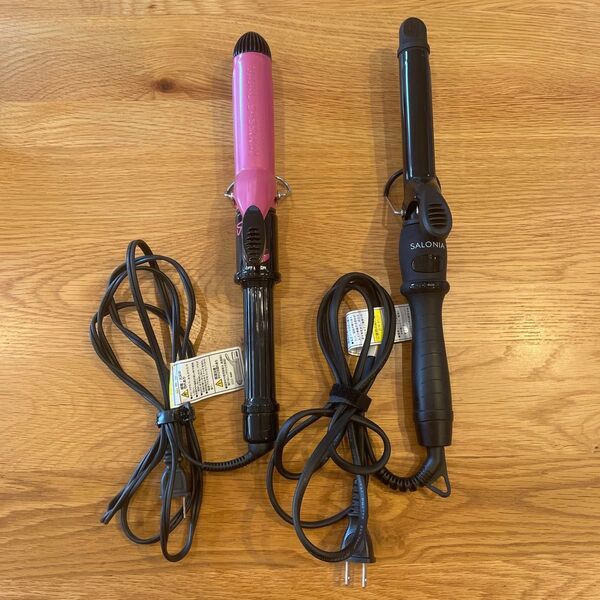 【2点セット】ヴィダルサスーン SALONIA カールヘアアイロン コテ