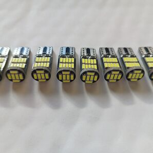 T10 LEDウェッジバルブ26SMD 4014 ホワイト 8個セット